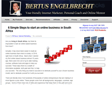 Tablet Screenshot of bertusengelbrecht.com